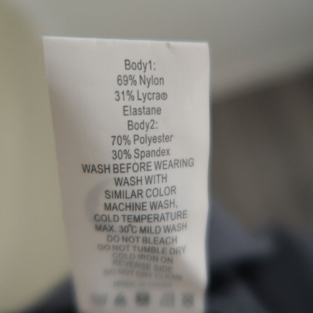 Zyia Active Storm Parallel Luxe Leggings Blue Gray Ribbed Workout Women's Size 4 - Picture 12 of 13